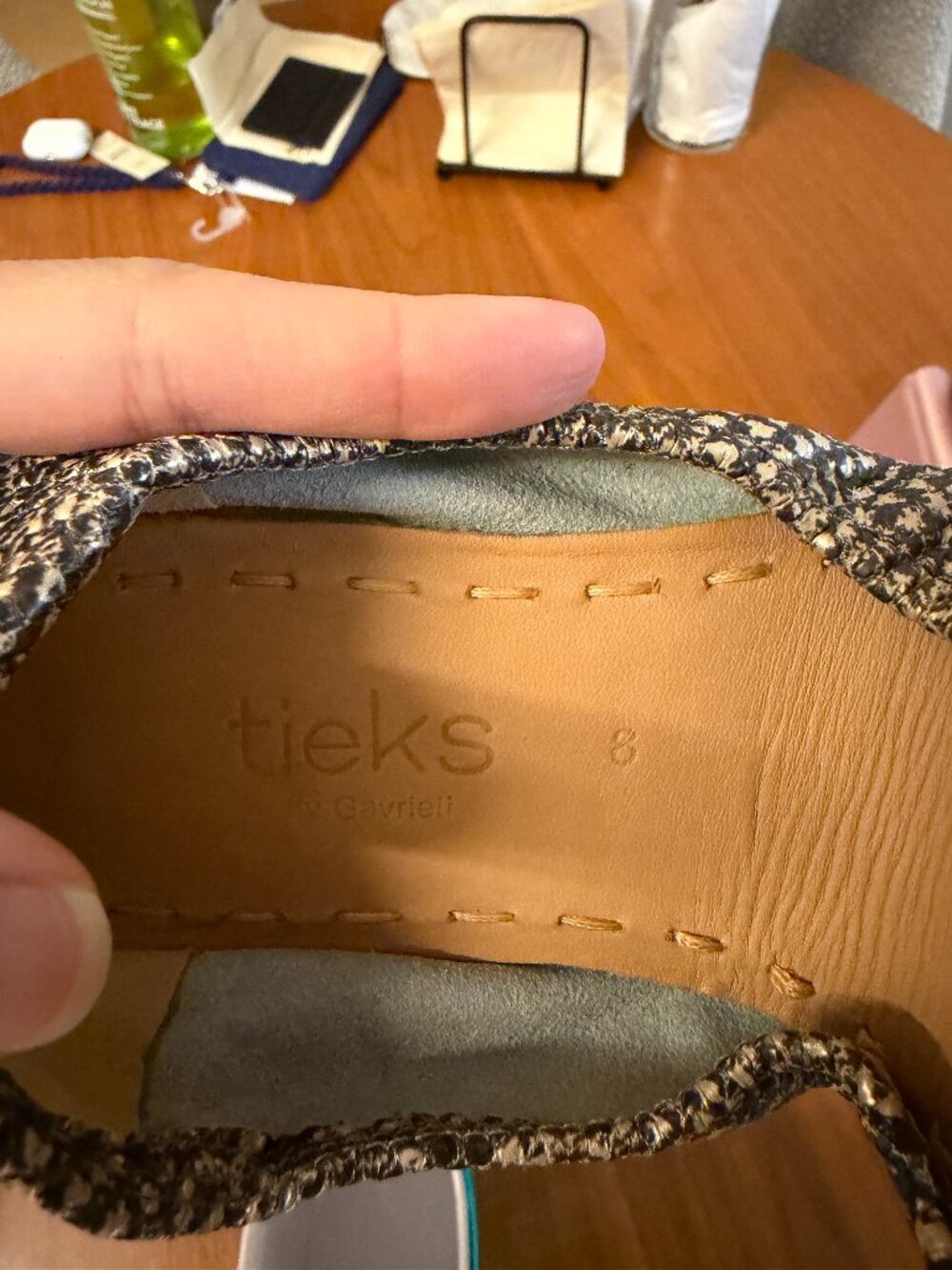Tieks Copperhead Flats (new, size 8)